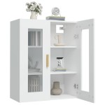 vidaXL Dulap de perete suspendat, alb, 69,5x34x90 cm