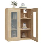 vidaXL Dulap de perete suspendat, stejar sonoma, 69,5x34x90 cm