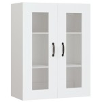 vidaXL Dulap de perete suspendat, alb, 69,5x34x90 cm