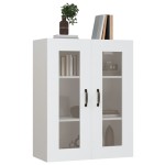 vidaXL Dulap de perete suspendat, alb, 69,5x34x90 cm