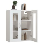 vidaXL Dulap de perete suspendat, alb, 69,5x34x90 cm