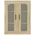 vidaXL Dulap de perete suspendat, stejar sonoma, 69,5x34x90 cm