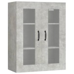 vidaXL Dulap de perete suspendat, gri beton, 69,5x34x90 cm vidaXL Dulap de perete suspendat, gri beton, 69,5x34x90 cm