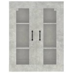 vidaXL Dulap de perete suspendat, gri beton, 69,5x34x90 cm vidaXL Dulap de perete suspendat, gri beton, 69,5x34x90 cm