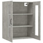 vidaXL Dulap de perete suspendat, gri beton, 69,5x34x90 cm vidaXL Dulap de perete suspendat, gri beton, 69,5x34x90 cm
