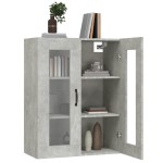 vidaXL Dulap de perete suspendat, gri beton, 69,5x34x90 cm vidaXL Dulap de perete suspendat, gri beton, 69,5x34x90 cm