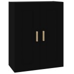 vidaXL Dulap de perete, negru, 69,5x32,5x90 cm, lemn prelucrat vidaXL Dulap de perete, negru, 69,5x32,5x90 cm, lemn prelucrat
