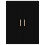vidaXL Dulap de perete, negru, 69,5x32,5x90 cm, lemn prelucrat vidaXL Dulap de perete, negru, 69,5x32,5x90 cm, lemn prelucrat