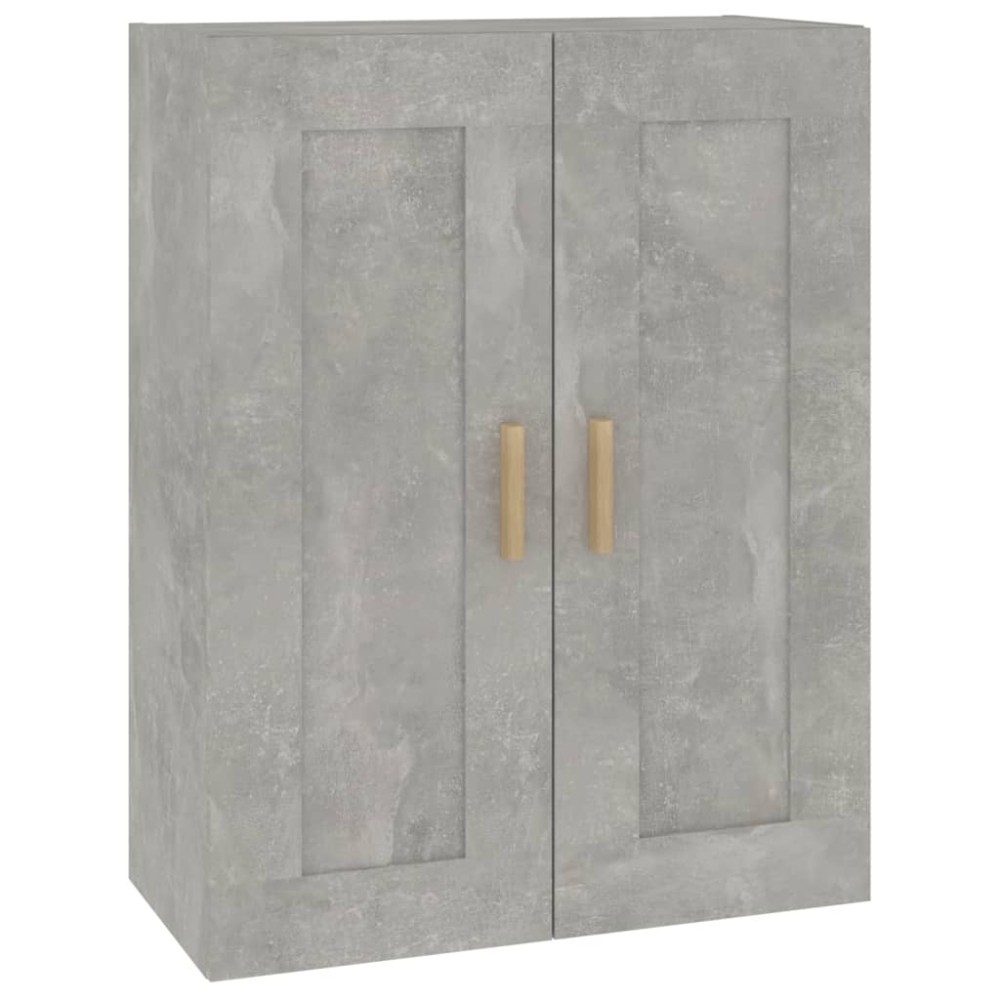 vidaXL Dulap de perete, gri beton, 69,5x32,5x90 cm, lemn prelucrat