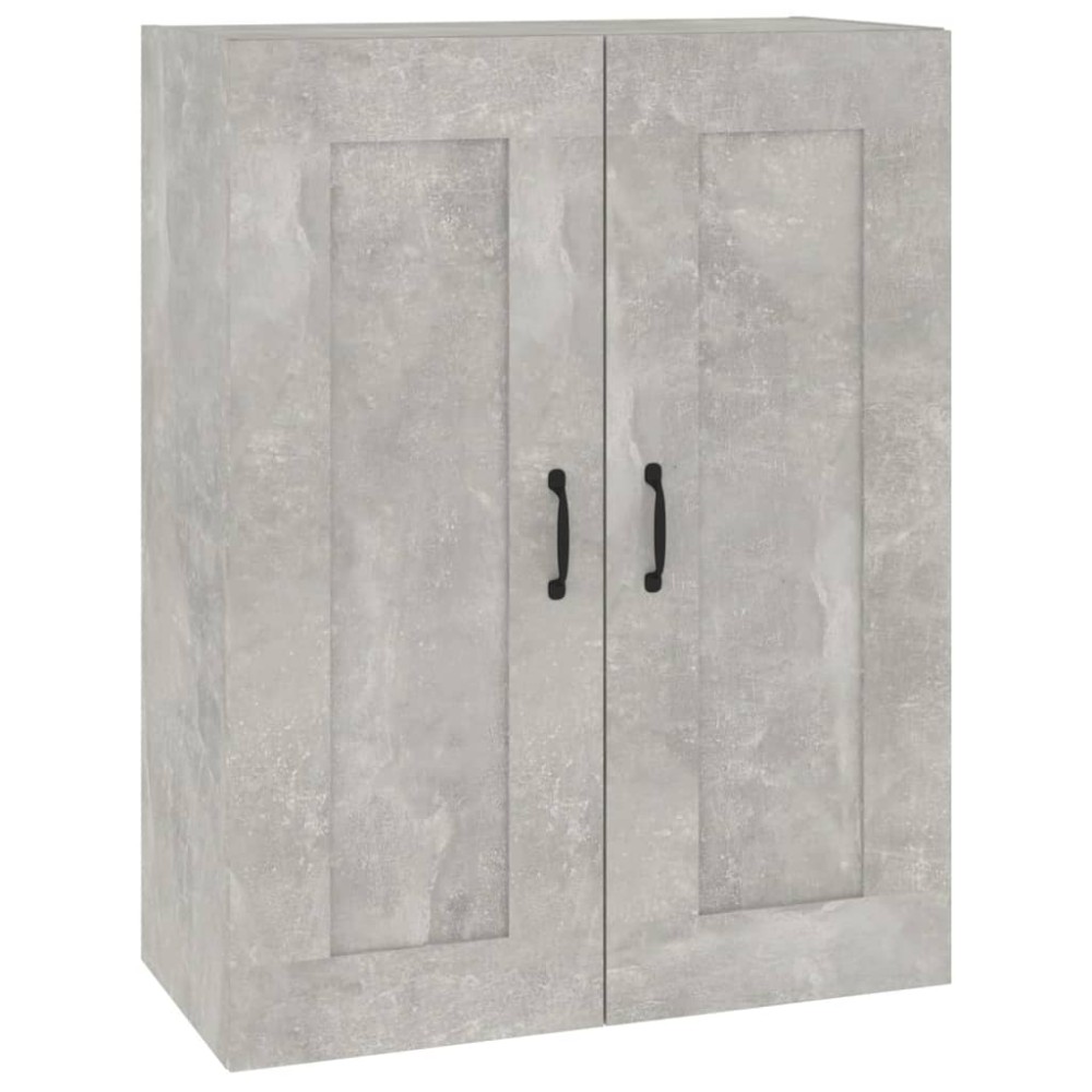 vidaXL Dulap de perete suspendat, gri beton, 69,5x32,5x90 cm