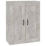 vidaXL Dulap de perete suspendat, gri beton, 69,5x32,5x90 cm vidaXL Dulap de perete suspendat, gri beton, 69,5x32,5x90 cm