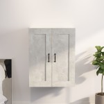 vidaXL Dulap de perete suspendat, gri beton, 69,5x32,5x90 cm vidaXL Dulap de perete suspendat, gri beton, 69,5x32,5x90 cm
