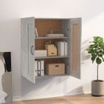 vidaXL Dulap de perete suspendat, gri beton, 69,5x32,5x90 cm vidaXL Dulap de perete suspendat, gri beton, 69,5x32,5x90 cm