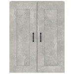 vidaXL Dulap de perete suspendat, gri beton, 69,5x32,5x90 cm vidaXL Dulap de perete suspendat, gri beton, 69,5x32,5x90 cm