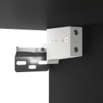 vidaXL Dulap de perete suspendat, negru, 69,5x32,5x90 cm