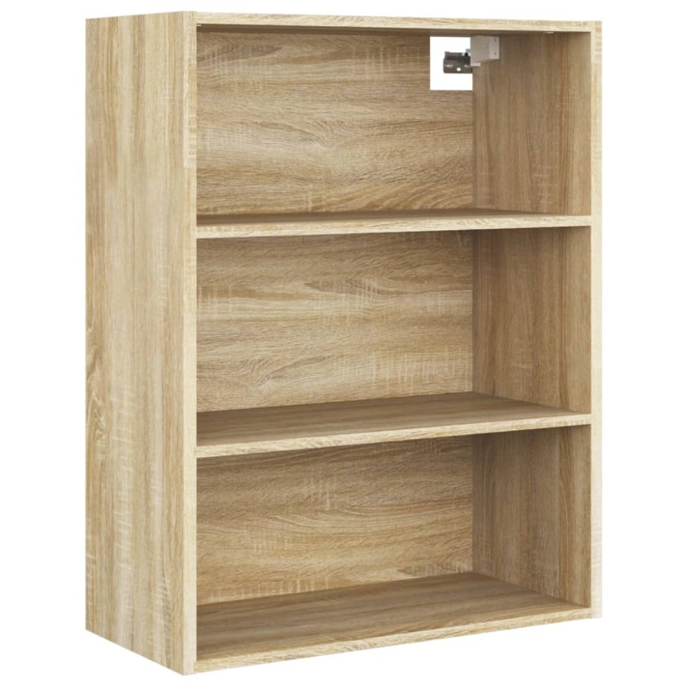 vidaXL Dulap de perete suspendat, stejar sonoma, 69,5x32,5x90 cm