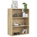 vidaXL Dulap de perete suspendat, stejar sonoma, 69,5x32,5x90 cm
