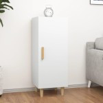 vidaXL Servantă, alb, 34,5x34x90 cm, lemn compozit vidaXL Servantă, alb, 34,5x34x90 cm, lemn compozit