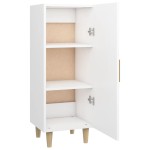 vidaXL Servantă, alb, 34,5x34x90 cm, lemn compozit vidaXL Servantă, alb, 34,5x34x90 cm, lemn compozit