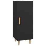 vidaXL Servantă, negru, 34,5x34x90 cm, lemn compozit vidaXL Servantă, negru, 34,5x34x90 cm, lemn compozit