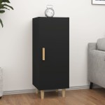vidaXL Servantă, negru, 34,5x34x90 cm, lemn compozit vidaXL Servantă, negru, 34,5x34x90 cm, lemn compozit