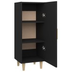 vidaXL Servantă, negru, 34,5x34x90 cm, lemn compozit vidaXL Servantă, negru, 34,5x34x90 cm, lemn compozit