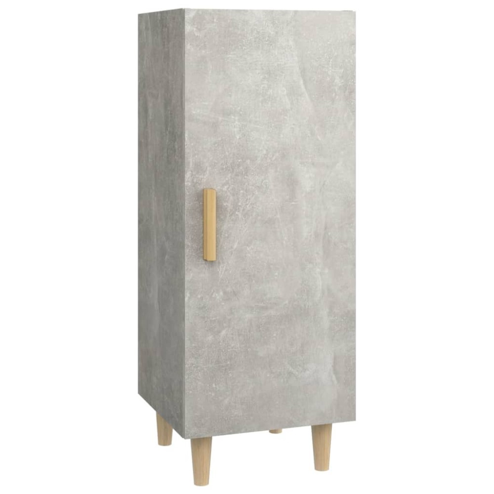 vidaXL Servantă, gri beton, 34,5x34x90 cm, lemn compozit