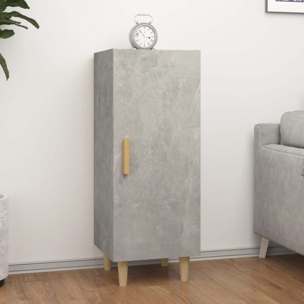 vidaXL Servantă, gri beton, 34,5x34x90 cm, lemn compozit