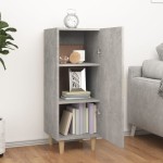 vidaXL Servantă, gri beton, 34,5x34x90 cm, lemn compozit vidaXL Servantă, gri beton, 34,5x34x90 cm, lemn compozit