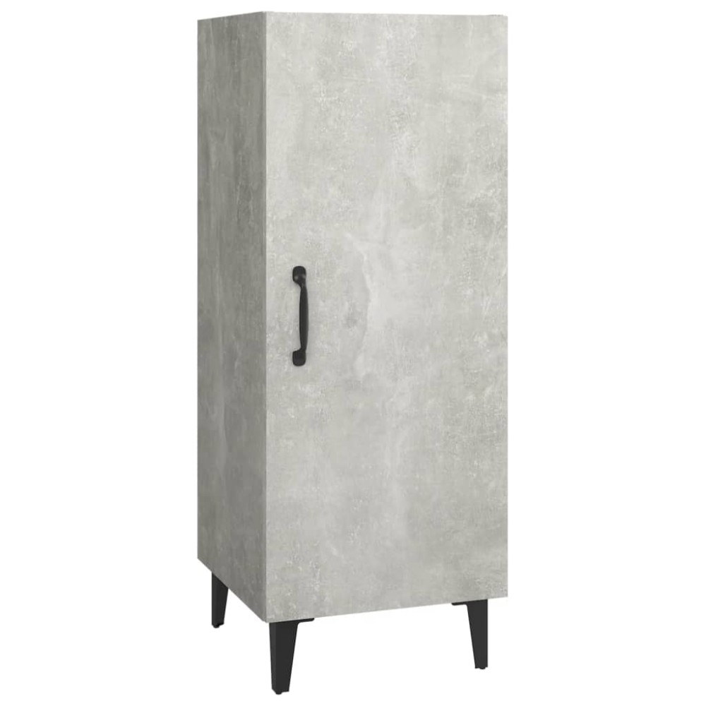 vidaXL Servantă, gri beton, 34,5x34x90 cm, lemn compozit