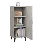 vidaXL Servantă, gri beton, 34,5x34x90 cm, lemn compozit vidaXL Servantă, gri beton, 34,5x34x90 cm, lemn compozit