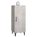 vidaXL Servantă, gri beton, 34,5x34x90 cm, lemn compozit vidaXL Servantă, gri beton, 34,5x34x90 cm, lemn compozit