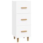 vidaXL Servantă, alb, 34,5x34x90 cm, lemn compozit vidaXL Servantă, alb, 34,5x34x90 cm, lemn compozit
