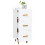 vidaXL Servantă, alb, 34,5x34x90 cm, lemn compozit vidaXL Servantă, alb, 34,5x34x90 cm, lemn compozit