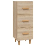 vidaXL Servantă, stejar sonoma, 34,5x34x90 cm, lemn compozit vidaXL Servantă, stejar sonoma, 34,5x34x90 cm, lemn compozit