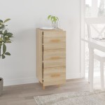 vidaXL Servantă, stejar sonoma, 34,5x34x90 cm, lemn compozit vidaXL Servantă, stejar sonoma, 34,5x34x90 cm, lemn compozit