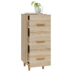 vidaXL Servantă, stejar sonoma, 34,5x34x90 cm, lemn compozit vidaXL Servantă, stejar sonoma, 34,5x34x90 cm, lemn compozit