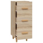 vidaXL Servantă, stejar sonoma, 34,5x34x90 cm, lemn compozit vidaXL Servantă, stejar sonoma, 34,5x34x90 cm, lemn compozit