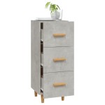 vidaXL Servantă, gri beton, 34,5x34x90 cm, lemn compozit vidaXL Servantă, gri beton, 34,5x34x90 cm, lemn compozit