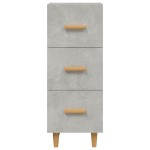 vidaXL Servantă, gri beton, 34,5x34x90 cm, lemn compozit vidaXL Servantă, gri beton, 34,5x34x90 cm, lemn compozit