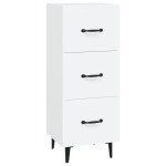 vidaXL Servantă, alb, 34,5x34x90 cm, lemn compozit vidaXL Servantă, alb, 34,5x34x90 cm, lemn compozit