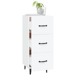 vidaXL Servantă, alb, 34,5x34x90 cm, lemn compozit vidaXL Servantă, alb, 34,5x34x90 cm, lemn compozit