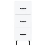 vidaXL Servantă, alb, 34,5x34x90 cm, lemn compozit vidaXL Servantă, alb, 34,5x34x90 cm, lemn compozit