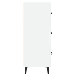 vidaXL Servantă, alb, 34,5x34x90 cm, lemn compozit vidaXL Servantă, alb, 34,5x34x90 cm, lemn compozit