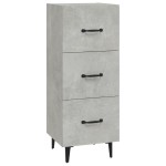 vidaXL Servantă, gri beton, 34,5x34x90 cm, lemn compozit vidaXL Servantă, gri beton, 34,5x34x90 cm, lemn compozit
