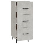 vidaXL Servantă, gri beton, 34,5x34x90 cm, lemn compozit vidaXL Servantă, gri beton, 34,5x34x90 cm, lemn compozit
