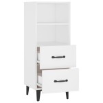 vidaXL Servantă, alb, 34,5x34x90 cm, lemn compozit vidaXL Servantă, alb, 34,5x34x90 cm, lemn compozit