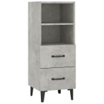 vidaXL Servantă, gri beton, 34,5x34x90 cm, lemn compozit vidaXL Servantă, gri beton, 34,5x34x90 cm, lemn compozit