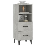 vidaXL Servantă, gri beton, 34,5x34x90 cm, lemn compozit vidaXL Servantă, gri beton, 34,5x34x90 cm, lemn compozit