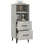 vidaXL Servantă, gri beton, 34,5x34x90 cm, lemn compozit vidaXL Servantă, gri beton, 34,5x34x90 cm, lemn compozit